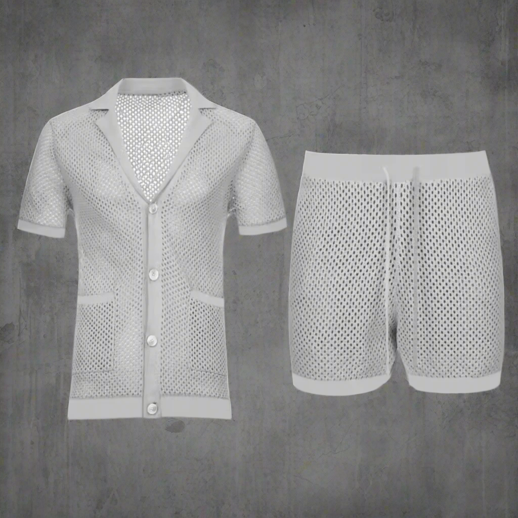 Men's Mesh Loungewear Set