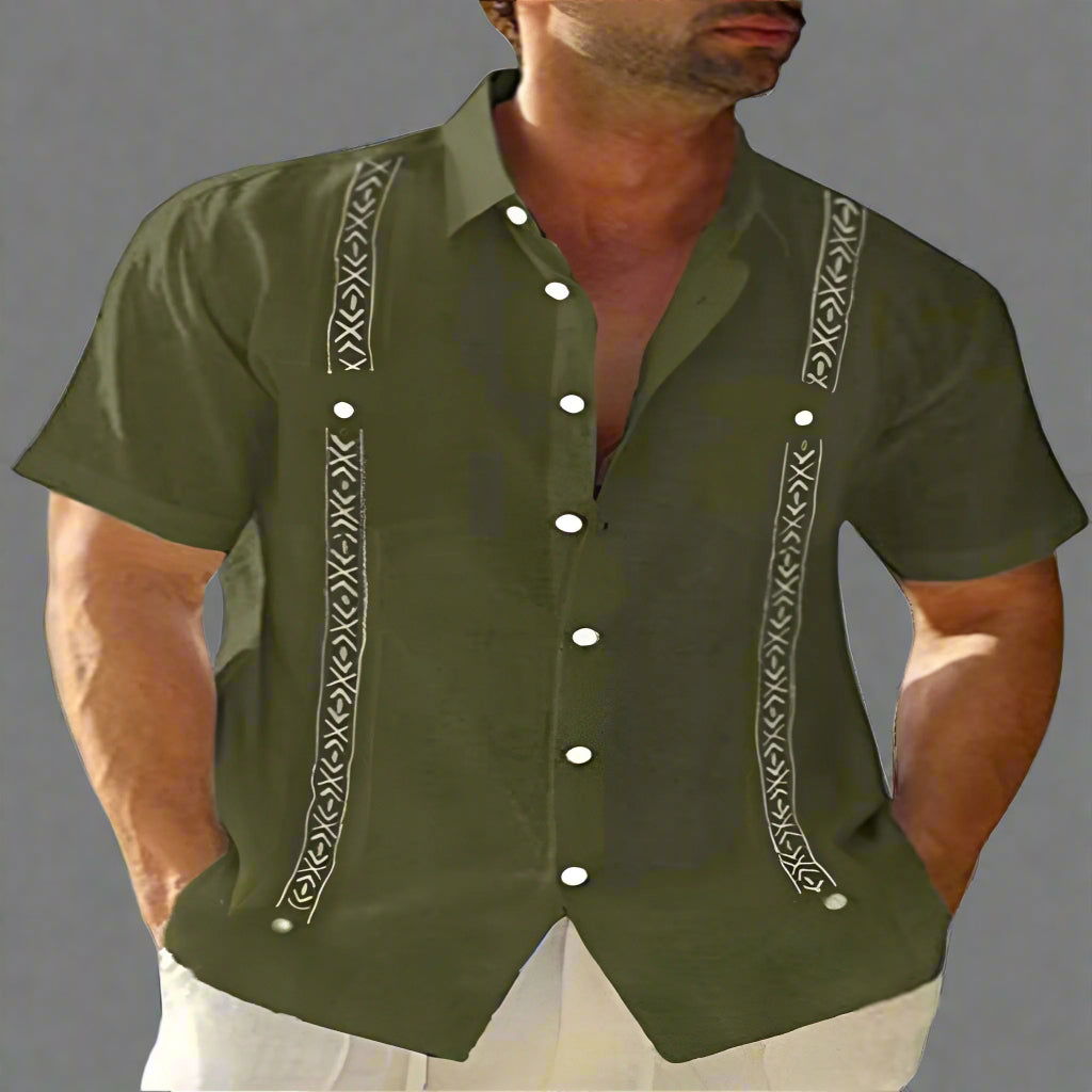 Casual Guayabera Shirt - Look Authority