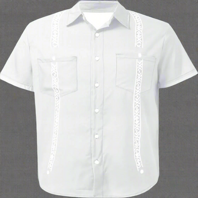 Casual Guayabera Shirt - Look Authority