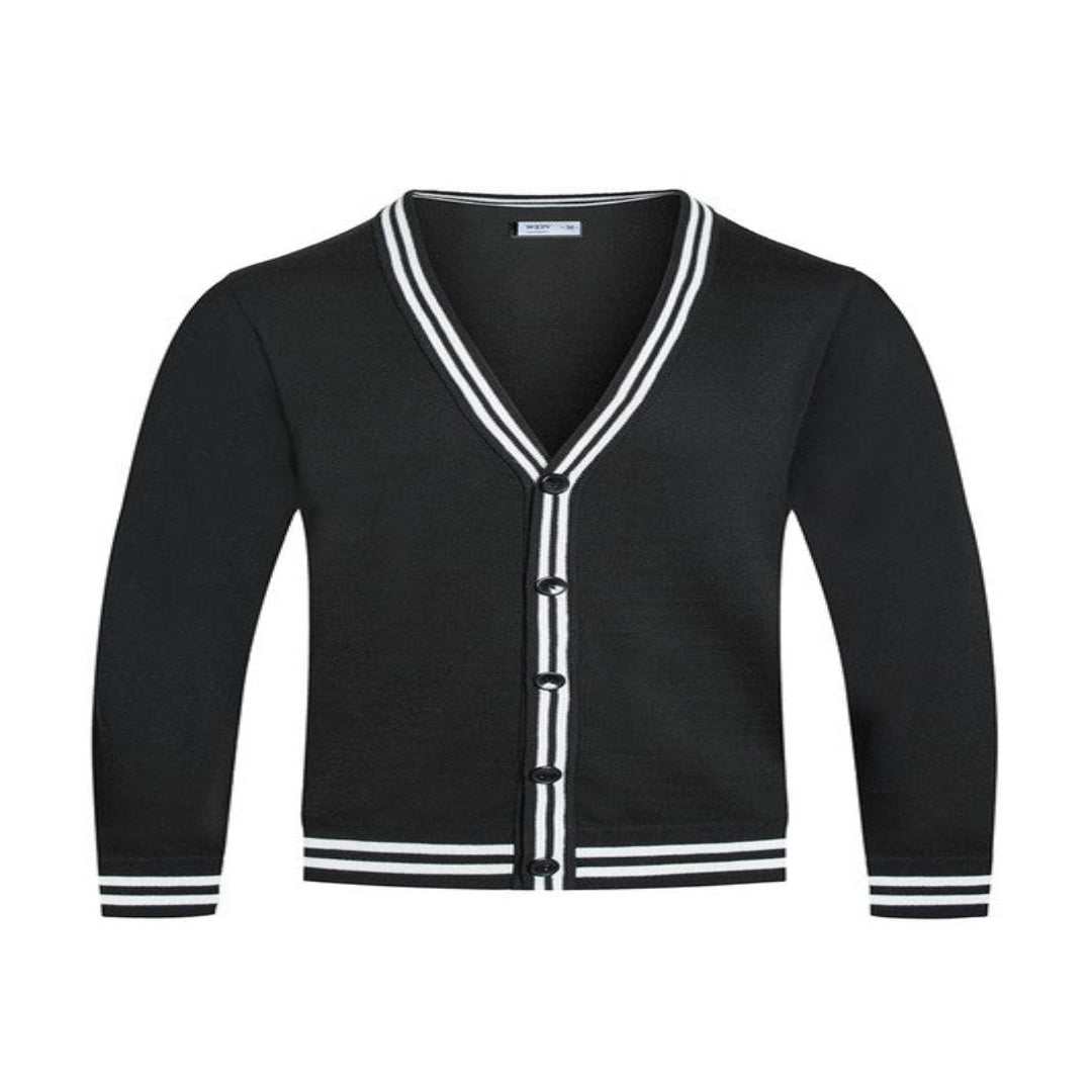 TWO STRIPE CARDIGAN - Look Authority