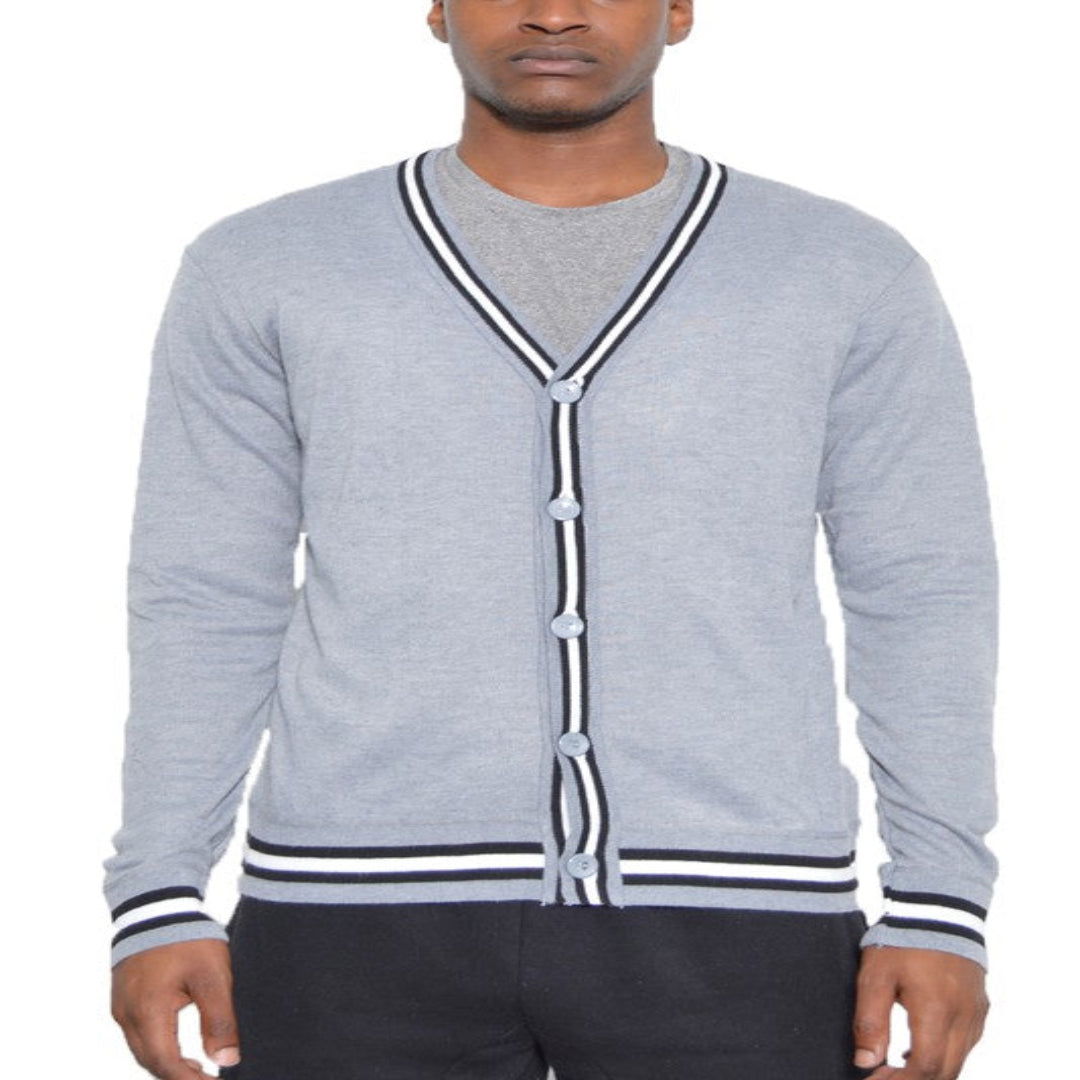 TWO STRIPE CARDIGAN - Look Authority