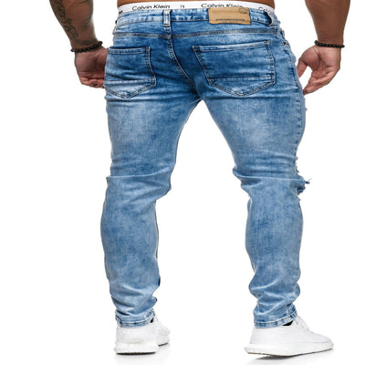 Men's Street Style Ripped Denim Jeans