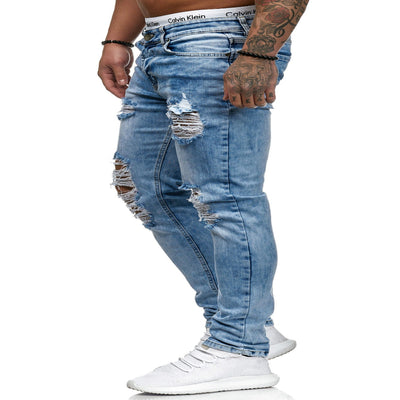 Men's Street Style Ripped Denim Jeans