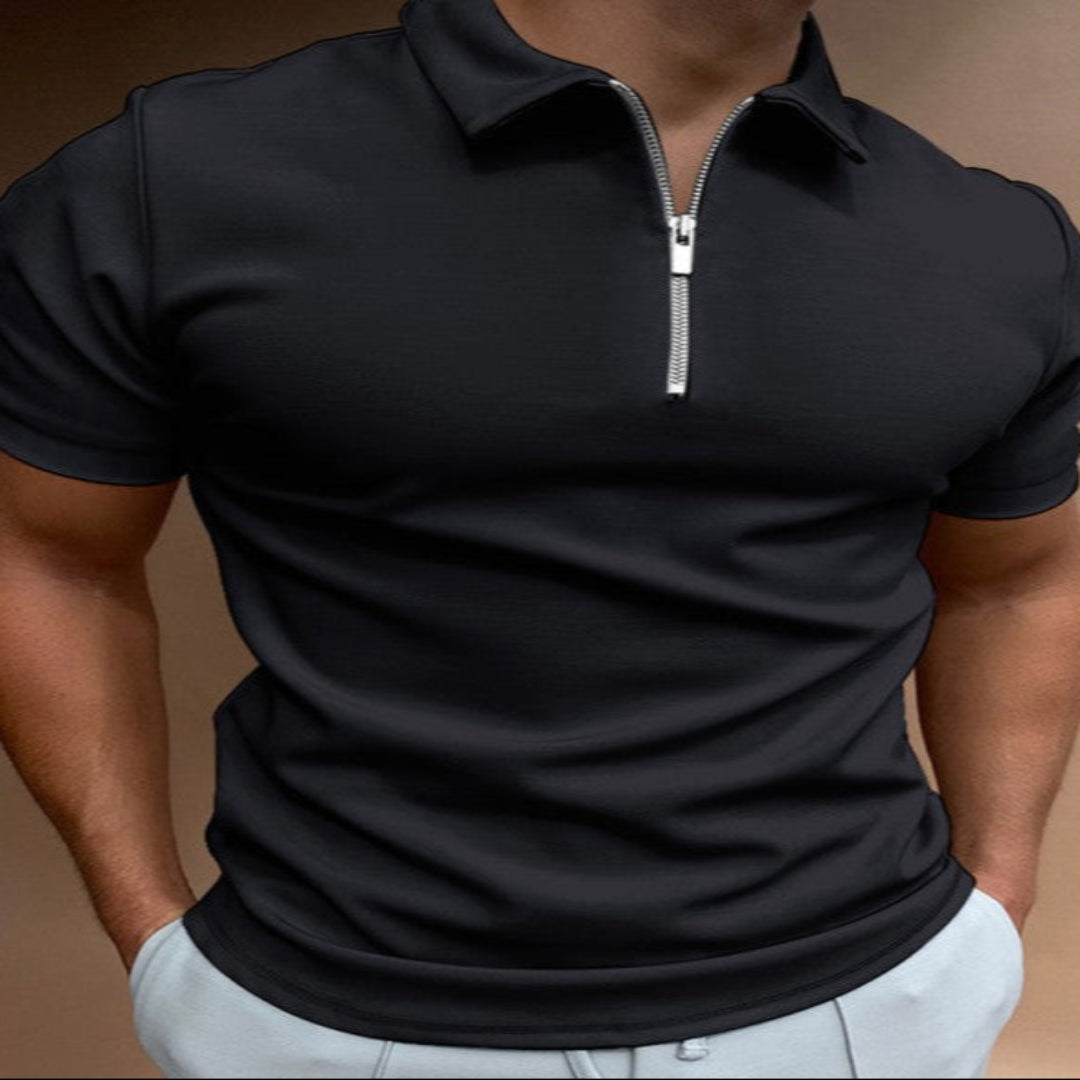 Men's Solid Color Polo Shirt