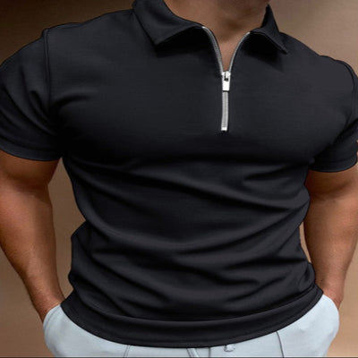 Men's Solid Color Polo Shirt