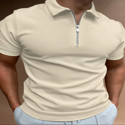 Men's Solid Color Polo Shirt