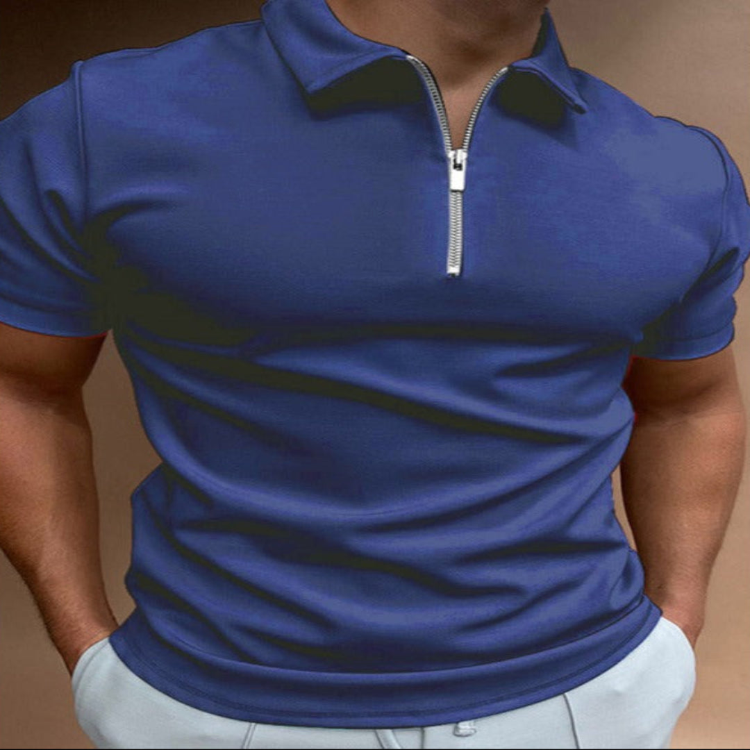 Men's Solid Color Polo Shirt