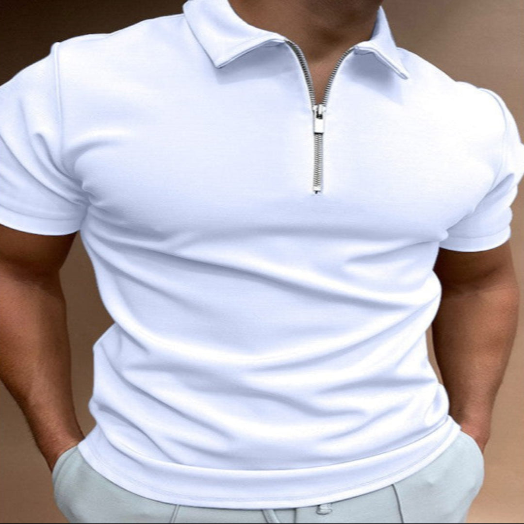 Men's Solid Color Polo Shirt